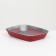 Rounded toilet with a mesh of 33.5 x 25 x 6 cm, gray/burgundy