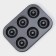 Baking uniform “Donuts”, 26.5 × 17 cm, 6 cells, anti -stick coating, black color