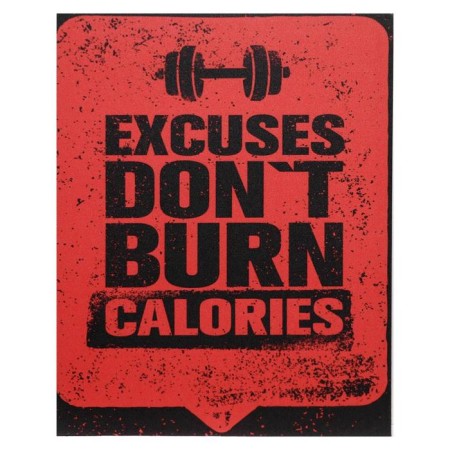 Picture on the canvas "Assigning do not burn calories" 38x48 cm
