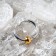 Piercing in the ear "Ring" Sphere, d = 10 mm, color golden-silver