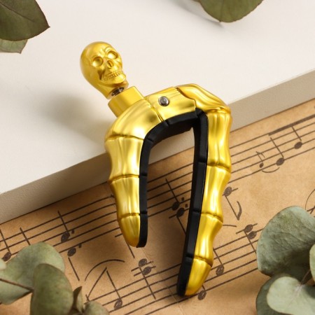 Каподастр для гитары Music Life Череп, золотой-1