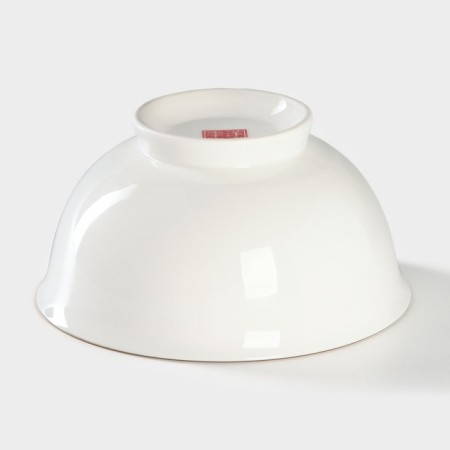 Porcelain bowl “Golden line”, 700 ml, white color-2