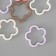 Busina for creativity plastic "Flower" mix 4.2x4.2x0.6 cm