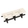Bench Plastic alternative for a summer house 1.2x0.4x0.42 m, without a back, load up to 212 kg