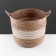 Storage basket with handles "Java", D330 Sh330 B300, natural, white