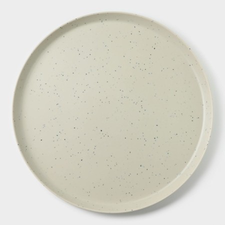 Dish "marble", d = 28 cm, gray color