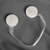 Picking for curtains "Pearl", d = 4 cm, white color
