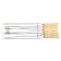Shampoo -score for vegetables with a wooden handle, set - 6 pcs, 37 cm