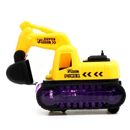 Excavator "Builder", works from batteries, light, sound-1