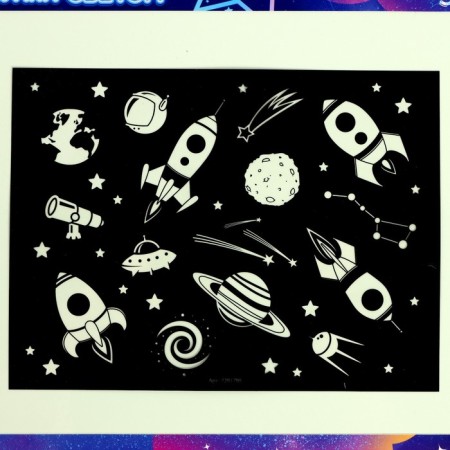 Set for drawing with light + board write and gravity, space-3
