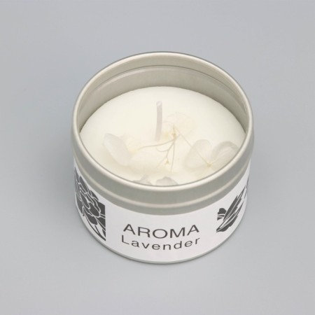 Aromatic candle in a jar, sea, flowers, 4.5x6 cm, mix-3