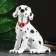 Garden figure "Dog Dalmatian" 33cm