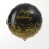 Foil ball 18 "Happy Birthday" gold, circle, with a substrate
