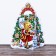 Gift box "Samovar", small Christmas tree 20 x 14 x 18 cm