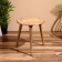 Coffee table 45x45x50 cm, man’s tree, inlaid with bone
