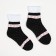 Women's socks "Snowflakes", black color, size 23-25