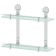 Bunk shelf, width 40 cm, matte glass, chrome