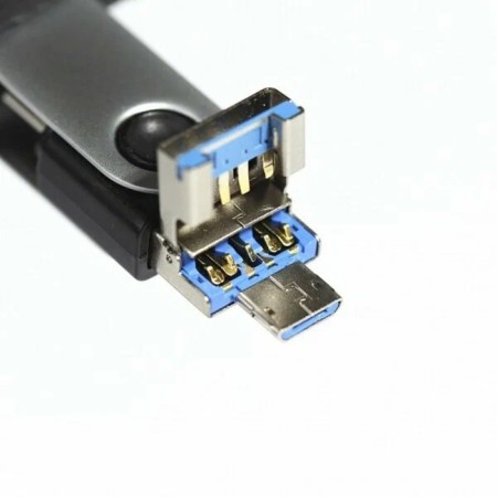Flash drive Smartbuy Trio 3-In-1 OTG, 32GB, USB3.0, Type-C, MicroUSB, Thu up to 100MB/s, PB-2