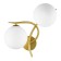 Wall lamp EVOLUCE. Sle2210-201-02. Artu. 2x5 W, G9, 4000K, 34x36 cm, gold color