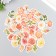 Stickers for creativity "peonies" set of 46 pcs 4.4x4.4x1.1 cm