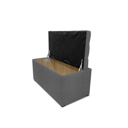 Puff with a lid and weighting, 800 × 400 × 420 mm, lunar matting, Ash color-3