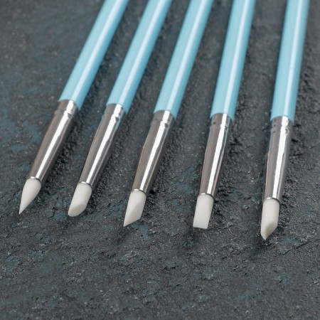 A set of confectionery brushes for decorating "turquoise", 5 pcs-1