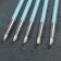 A set of confectionery brushes for decorating "turquoise", 5 pcs