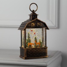 Светодиодная фигура «Олени в лесу» 14 × 24 × 8 см, пластик, батарейки ААх3 (не в комплекте), USB, свечение тёплое белое