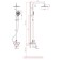 The shower system D&K Bayern fürth DA1523701B18, tropical shower, shower, chromium