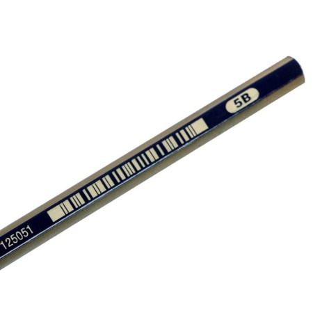 Pencil black-granographic Faber-Castell Goldfaber 1221 5b, hexagonal, price for 1 pcs-2