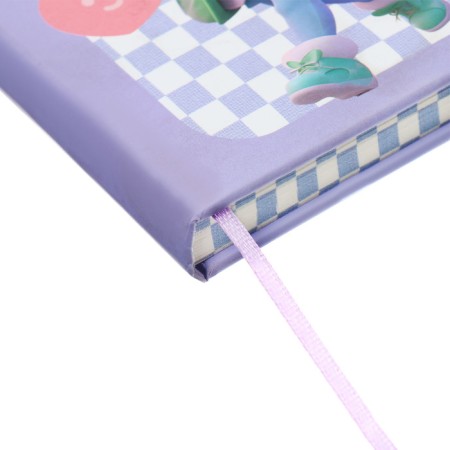 Notebook Gift Book 96l, line, with a knife, cut with a pattern of the cover, anime (12.9x9cm) 10539-4