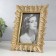 Photo frame Polystone 10x15 cm "Venels with leaves" Light gold 21.5x17 cm