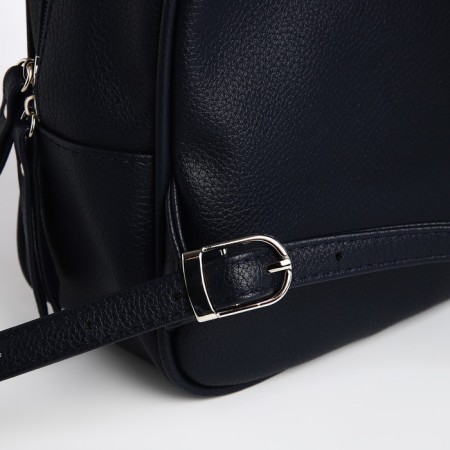 Women's backpack city, Textura, blue color-6