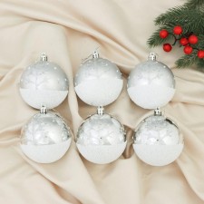 Set of balls plastic D-8 cm, 6 pcs 