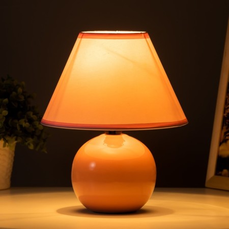 Table lamp "Apple", 25 cm, 220V, pink risalux-1