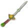 Toy inflatable "sword", 80 cm, color mix