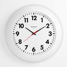 Wall watches, series: classic, smooth move, d-30 cm, white rim