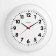 Wall watches, series: classic, smooth move, d-30 cm, white rim