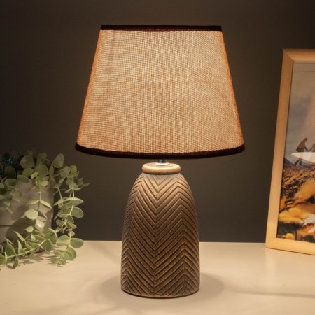 Table lamp "Diana" E14 40W Black with a golden patina 22x22x35 cm Risalux-2