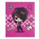 Notebook of 48 sheets in the cage "Girls Gotha", cover coated cardboard, glitter, mix