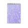 STOCKENOT on spirals A6, 80 sheets, cell, Erichkrause "Lavender", plastic cover silk -screen cover, OFSET BELIST 100%
