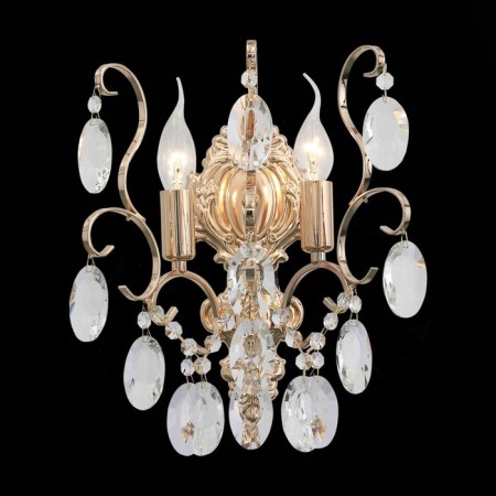 Sconces st. SL846.201.02. OoreCchini. 2x40 watts, E14, 25.5x38 cm, golden color-1