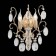 Sconces st. SL846.201.02. OoreCchini. 2x40 watts, E14, 25.5x38 cm, golden color