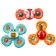 A set of bath toys “Spinners. Butterflies ", 3 pcs, on a suction cup, crush me