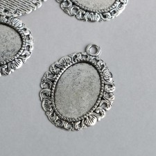 Setting (base for cabochon) Metal 