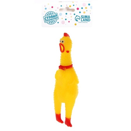 Fun "chicken", screams, in a grid, 16 cm-1