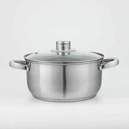 Stainless steel pan “Grette”, 3.2 l, d = 20 cm, with a lid, the capsule, induction-1