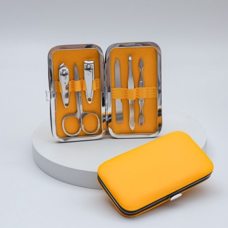Manicure set, 6 items, in case, color mix-1