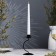 Summary Metal for 1 candle "Mona", 14x7.3 cm black