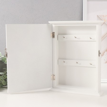 Keywood tree 6 hooks "Floor Fill" aged white 6x22x30 cm-3